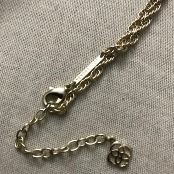 Rayne Silver Long Pendant In Ivory Mother of Pearl - Picture 3 of 6